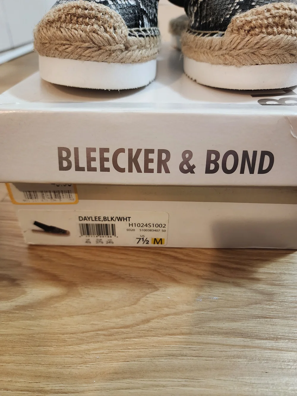 Bleecker & Bond Black Snake-Print Espadrille Slingbacks